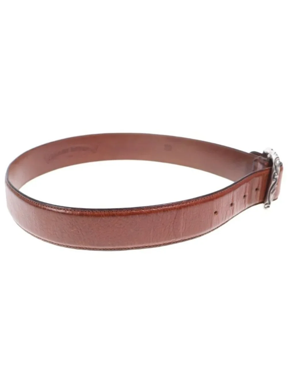 Chrome Hearts Blt Scrlrec Rectangle Scroll Leather Belt